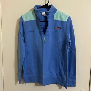 EUC Vineyard Vines‎ Embroidered Shep Shirt Quarter Zip Pullover Sweater